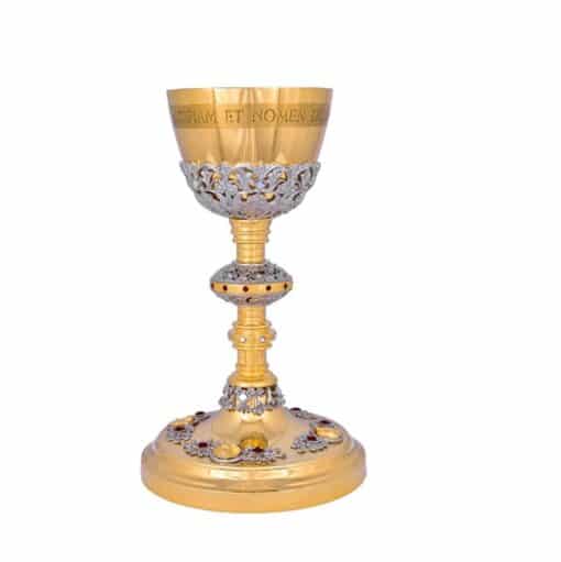 Conjunto Âmbula e Cálice 816/3 Pedras Vermelhas - Imagem 10