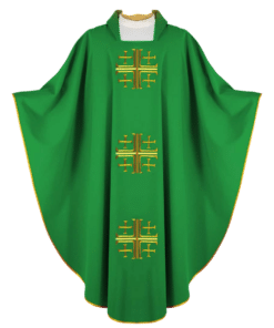 Casula Cruz de Jerusalém - Verde