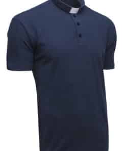 Camisa Clerical Importada - Polo Azul "GG"