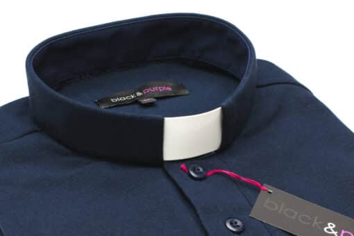 Camisa Clerical Importada - Polo Azul "G" - Imagem 3