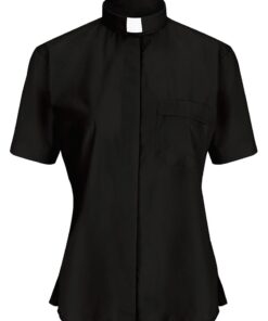 Camisa Clerical Importada - Preta "G"