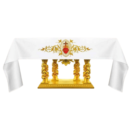 Toalha Bordada Sagrado Coração - 4 x 1,5 m