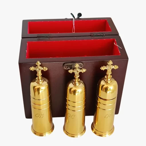Estojo Santos Óleos mod2 Dourado
