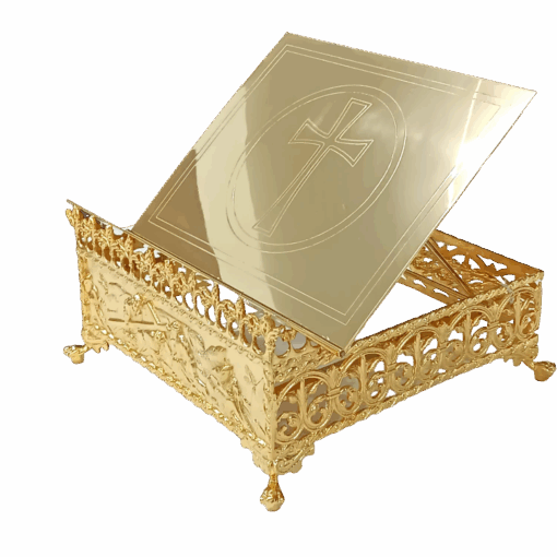 Estante de Altar Via Crucis Ouro