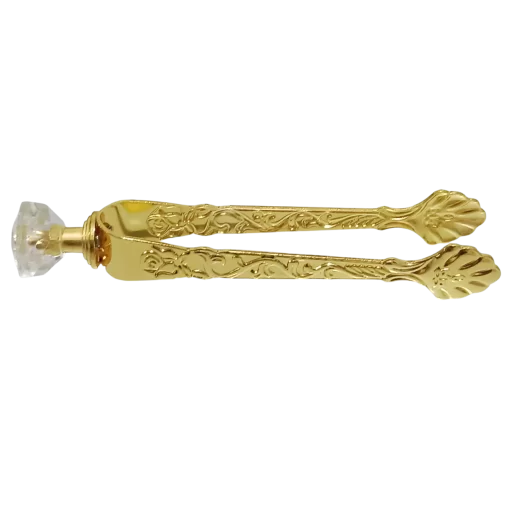 Pinça para Carvão Banhada a Ouro - Imagem 2