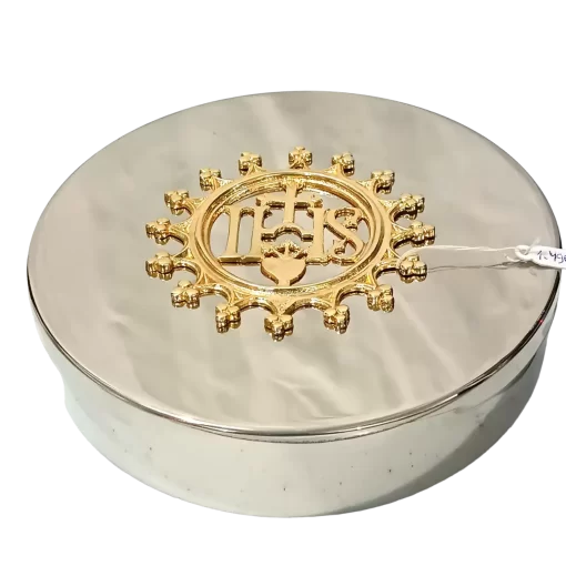 Caixa para Hóstia / Teca 17cm - PRATA