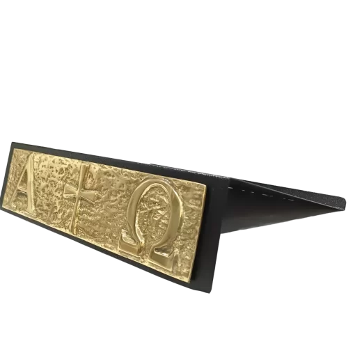 Estante de Altar Alfa e Ômega com Cruz "NOVO MISSAL" - Imagem 2