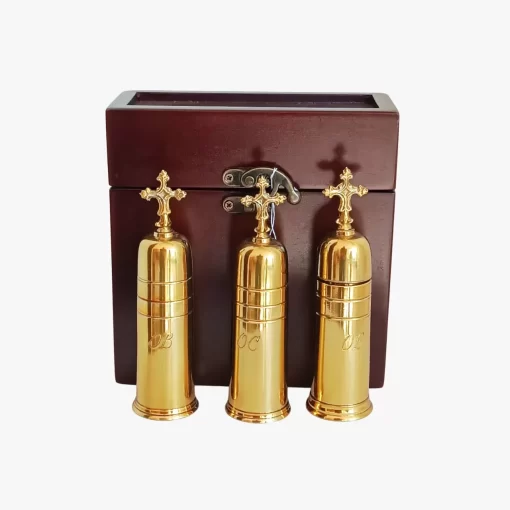 Estojo Santos Óleos mod2 Dourado - Imagem 2
