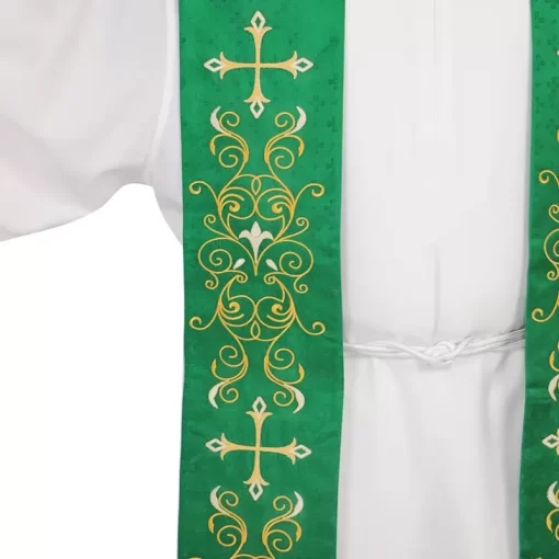 Estola Sacerdotal tecido liturgico - Imagem 3