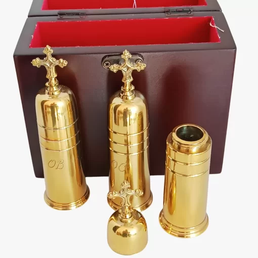 Estojo Santos Óleos mod2 Dourado - Imagem 3