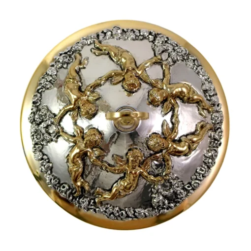 Conjunto Âmbula e Cálice Anjos e Trigo - Prata - Imagem 7