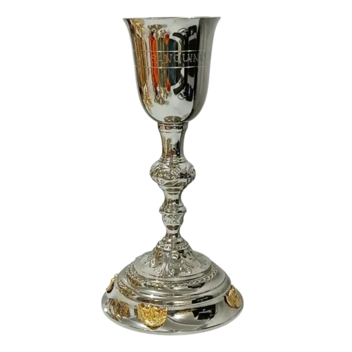 Cálice Querubins - 30cm Prata - Imagem 2