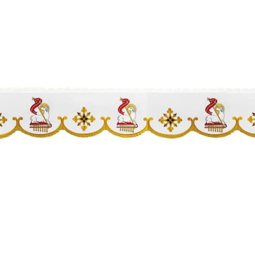 Frontal bordado Agnus Dei - 220x19cm