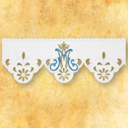 Frontal bordado Nossa Senhora do Rosário - 220x21cm - Imagem 3