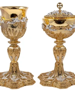 Conjunto âmbula e Cálice  Anjos e Trigo