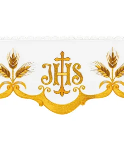 Frontal bordado IHS dourado - 220x20cm