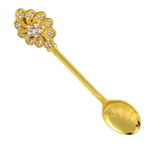 Colher para Turíbulo Banhada a Ouro