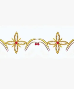 Frontal bordado Cruz Quadrada - 220x15cm