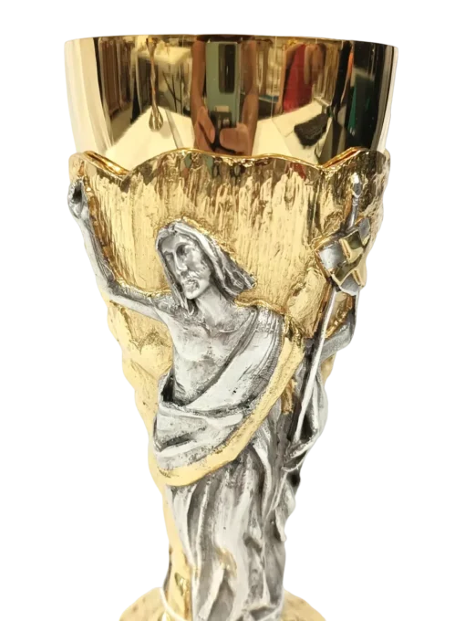 Cálice Cristo Ressucitado - 18cm - Imagem 4