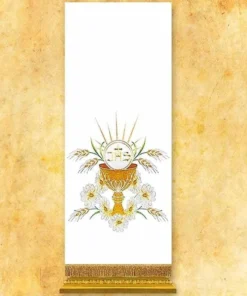 Toalha de ambão bordada Cálice