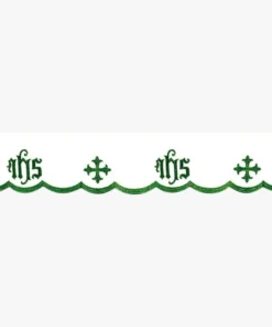 Frontal bordado Catedral Verde - 220x14cm