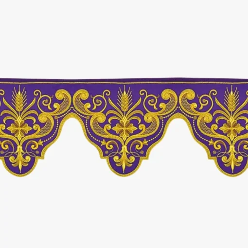 Frontal bordado Color - 220x26cm Roxo