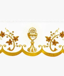 Frontal bordado Cálice Dourado- 290x22cm