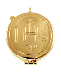 Teca IHS – 5,5 cm diâmetro Banho de ouro