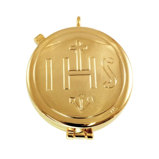 Teca IHS – 5,5 cm diâmetro Banho de ouro