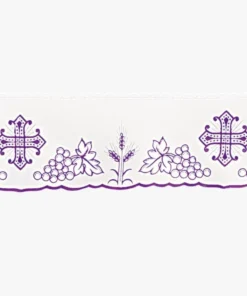 Frontal bordado Calvário Roxa - 220x15cm