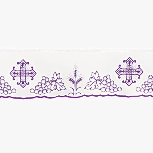 Frontal bordado Calvário Roxa - 220x15cm