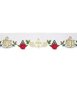 Frontal bordado Rosas - 220x14cm