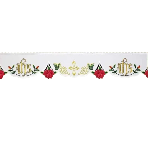Frontal bordado Rosas - 220x14cm