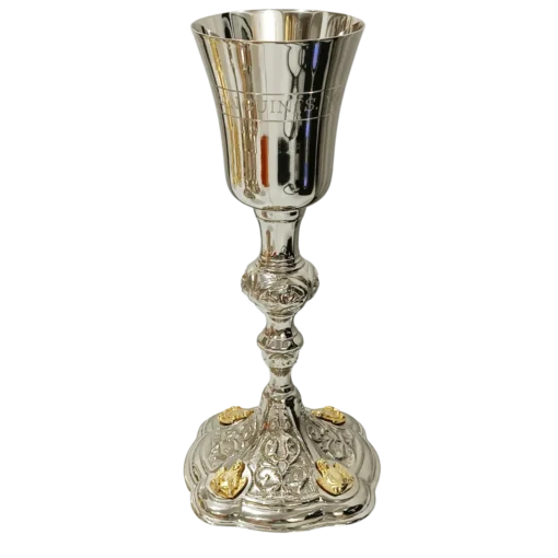 Cálice Querubins - 29cm Prata - Imagem 2