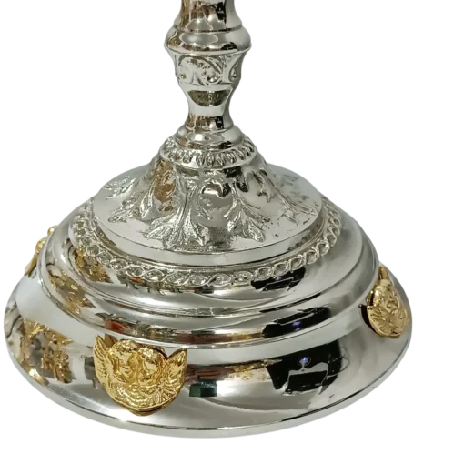 Cálice Querubins - 30cm Prata - Imagem 3