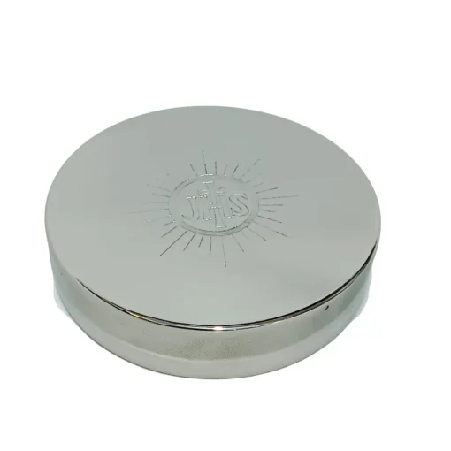 Caixa para Hóstia / Teca 13cm Prata - Imagem 2