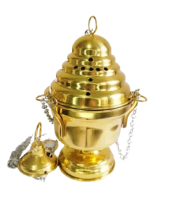 Turibulo Simples Nacional Dourado - 27cm