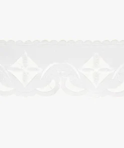 Frontal bordado Cruz Quadrada - 220x15cm Branca