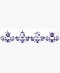 Frontal bordado Cristão - 220x23cm Roxo