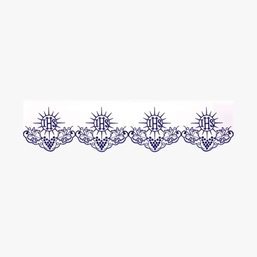 Frontal bordado Cristão - 220x23cm Roxo