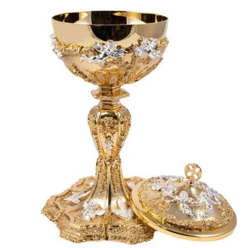 Conjunto âmbula e Cálice  Anjos e Trigo - Imagem 5