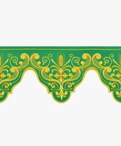Frontal bordado Color - 220x26cm Verde