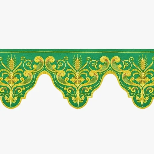Frontal bordado Color - 220x26cm Verde