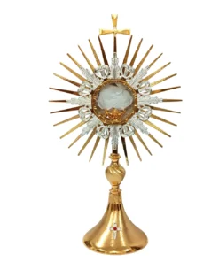 Ostensório it06 escovado - 42cm ouro