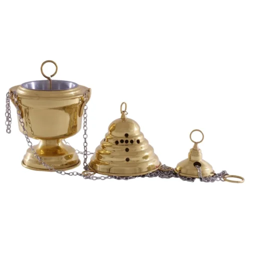 Turibulo Simples Nacional Dourado - 27cm - Imagem 3