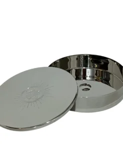 Caixa para Hóstia / Teca 13cm Prata