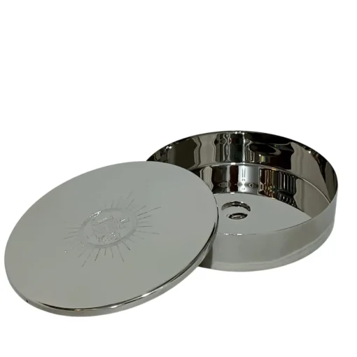 Caixa para Hóstia / Teca 13cm Prata