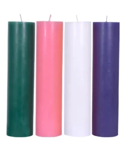 Kit Velas Advento Altar 4 cores 30 x 7 cm
