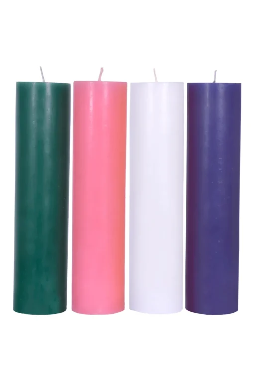 Kit Velas Advento Altar 4 cores 30 x 7 cm