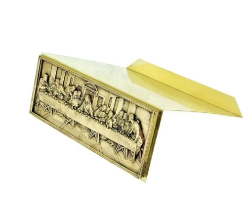 Estante Altar metal Santa Ceia 40x28x12cm 3903